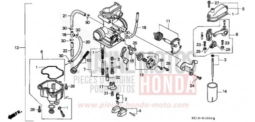 CARBURATEUR XR250RS de 1995